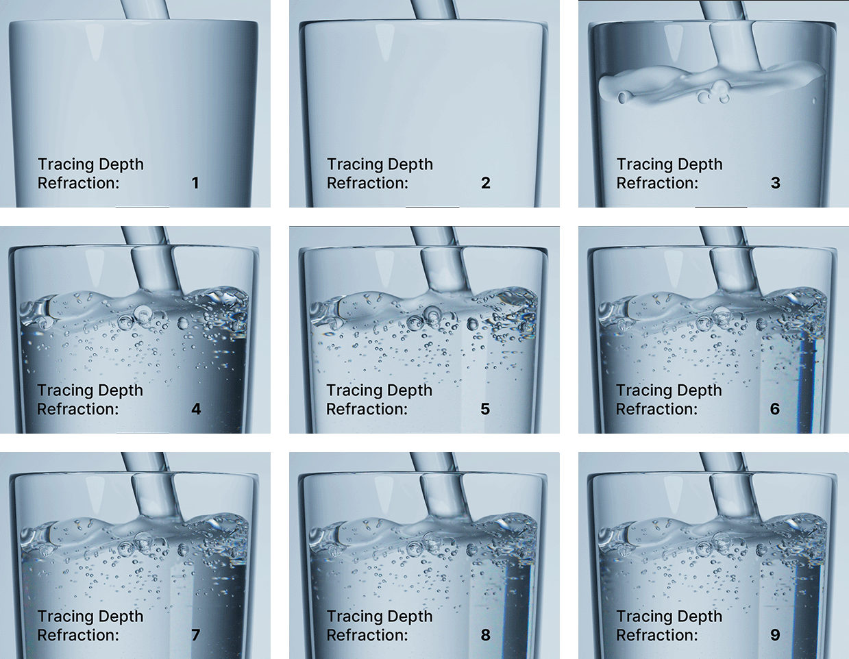 Rendering refraction